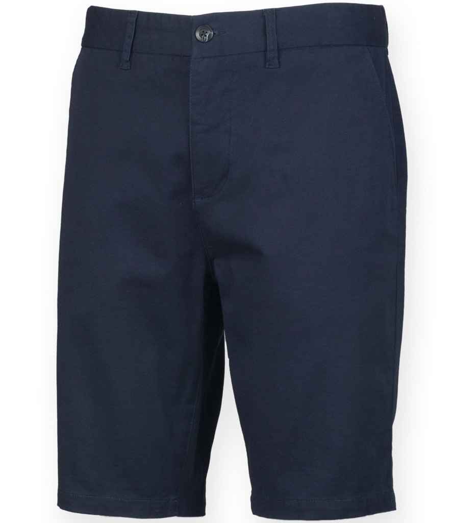 Front Row Stretch Chino Shorts - Navy (FR605)