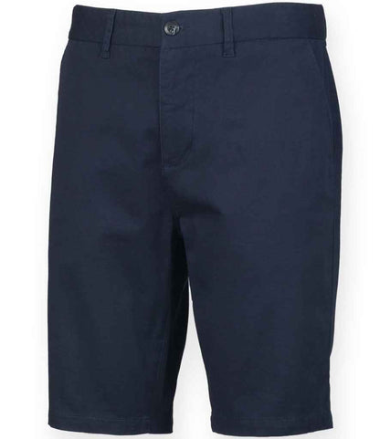 Front Row Stretch Chino Shorts - Navy (FR605)
