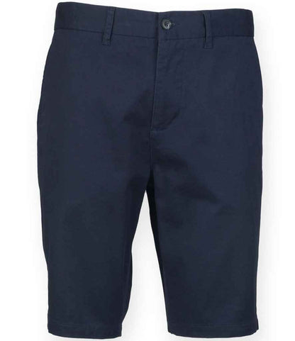 Front Row Stretch Chino Shorts - Navy (FR605)