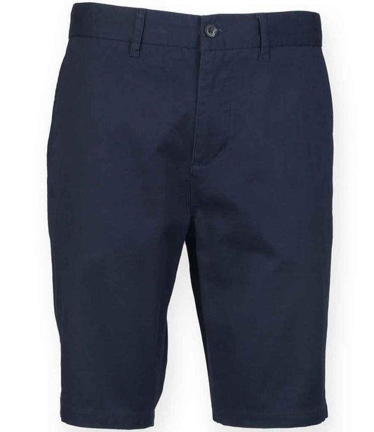 Front Row Stretch Chino Shorts - Navy (FR605)