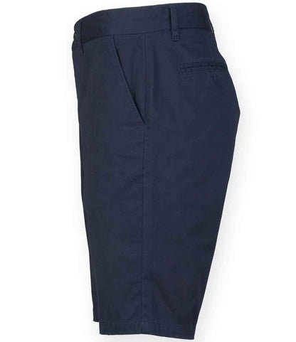 Front Row Stretch Chino Shorts - Navy (FR605)