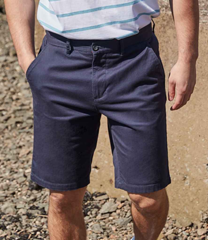 Front Row Stretch Chino Shorts - Navy (FR605)