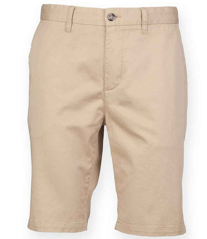 Front Row Stretch Chino Shorts - Stone (FR605)