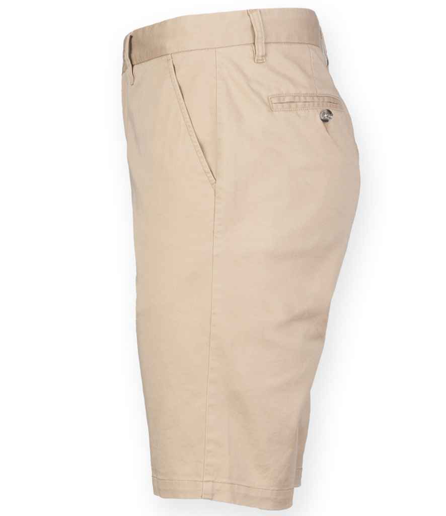 Front Row Stretch Chino Shorts - Stone (FR605)