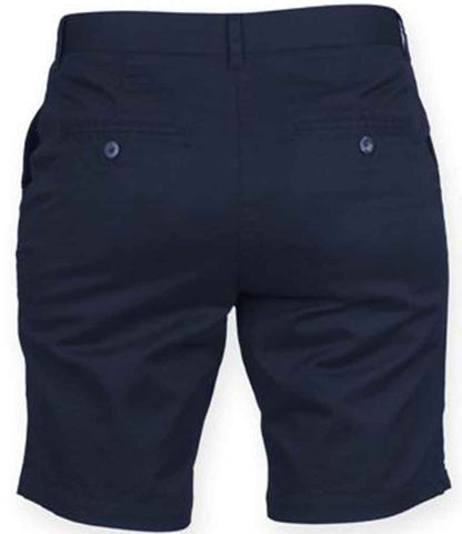 Front Row Ladies Stretch Chino Shorts - Navy (FR606)