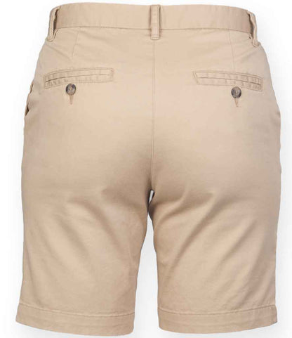 Front Row Ladies Stretch Chino Shorts - Stone (FR606)