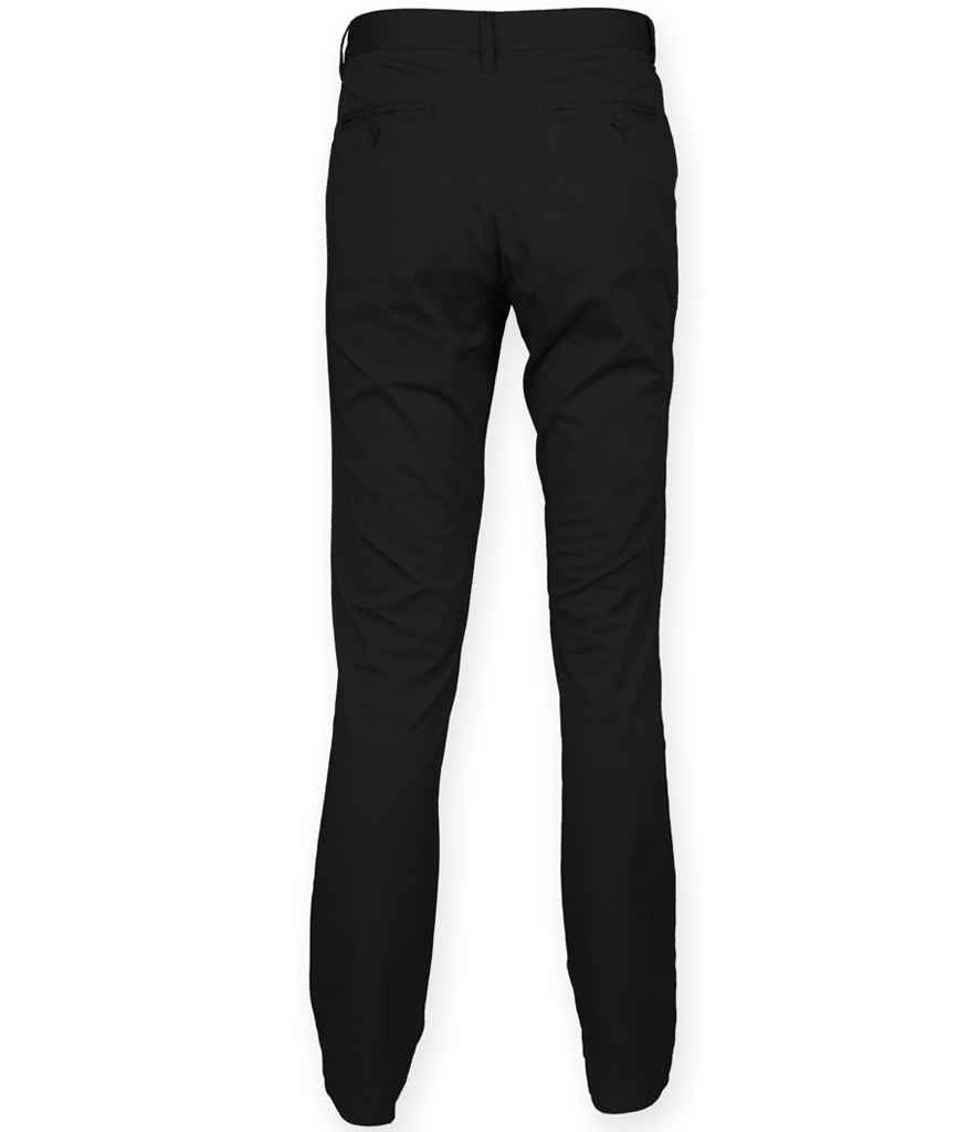 Front Row Stretch Chino Trousers - Black (FR621)