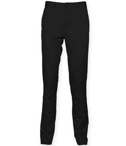 Front Row Stretch Chino Trousers - Black (FR621)