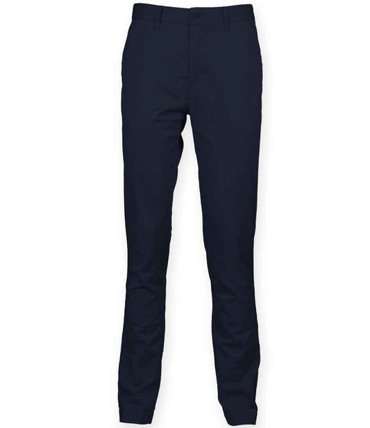 Front Row Stretch Chino Trousers - Navy (FR621)