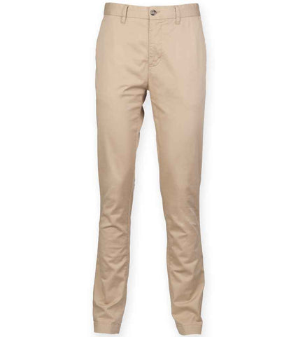 Front Row Stretch Chino Trousers - Stone (FR621)