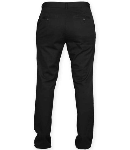 Front Row Ladies Stretch Chino Trousers - Black (FR622)
