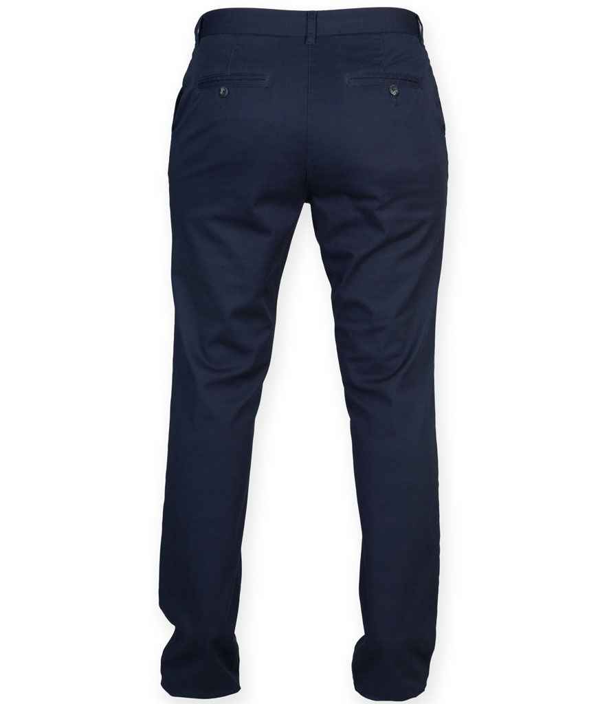 Front Row Ladies Stretch Chino Trousers - Navy (FR622)