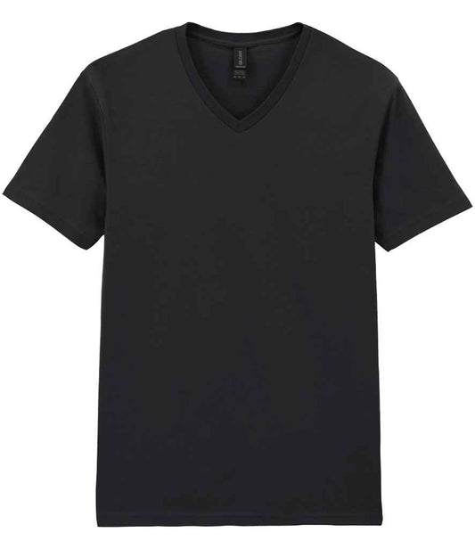 Gildan SoftStyle® V Neck T-Shirt - Black (GD10)