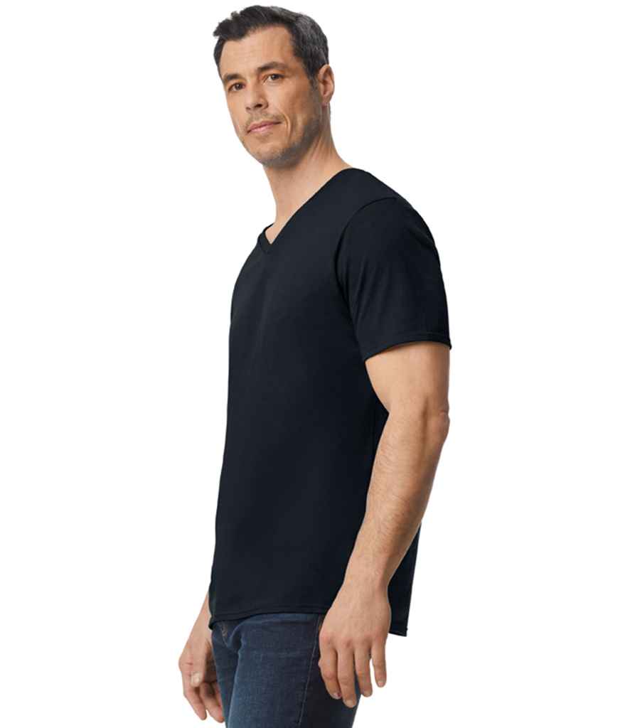 Gildan SoftStyle® V Neck T-Shirt - Black (GD10)