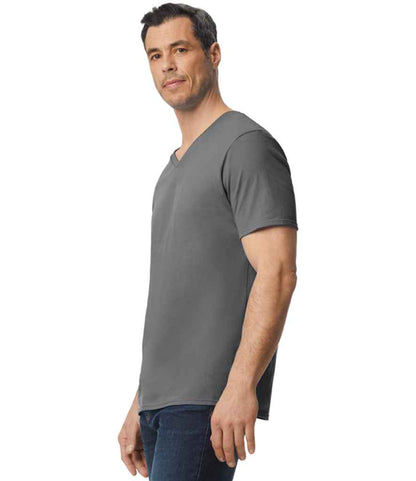 Gildan SoftStyle® V Neck T-Shirt - Charcoal (GD10)