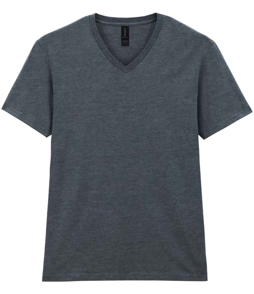Gildan SoftStyle® V Neck T-Shirt - Dark Heather (GD10)