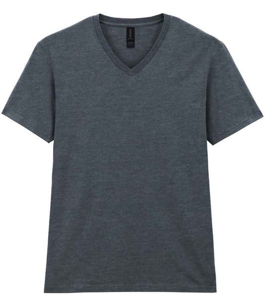 Gildan SoftStyle® V Neck T-Shirt - Dark Heather (GD10)