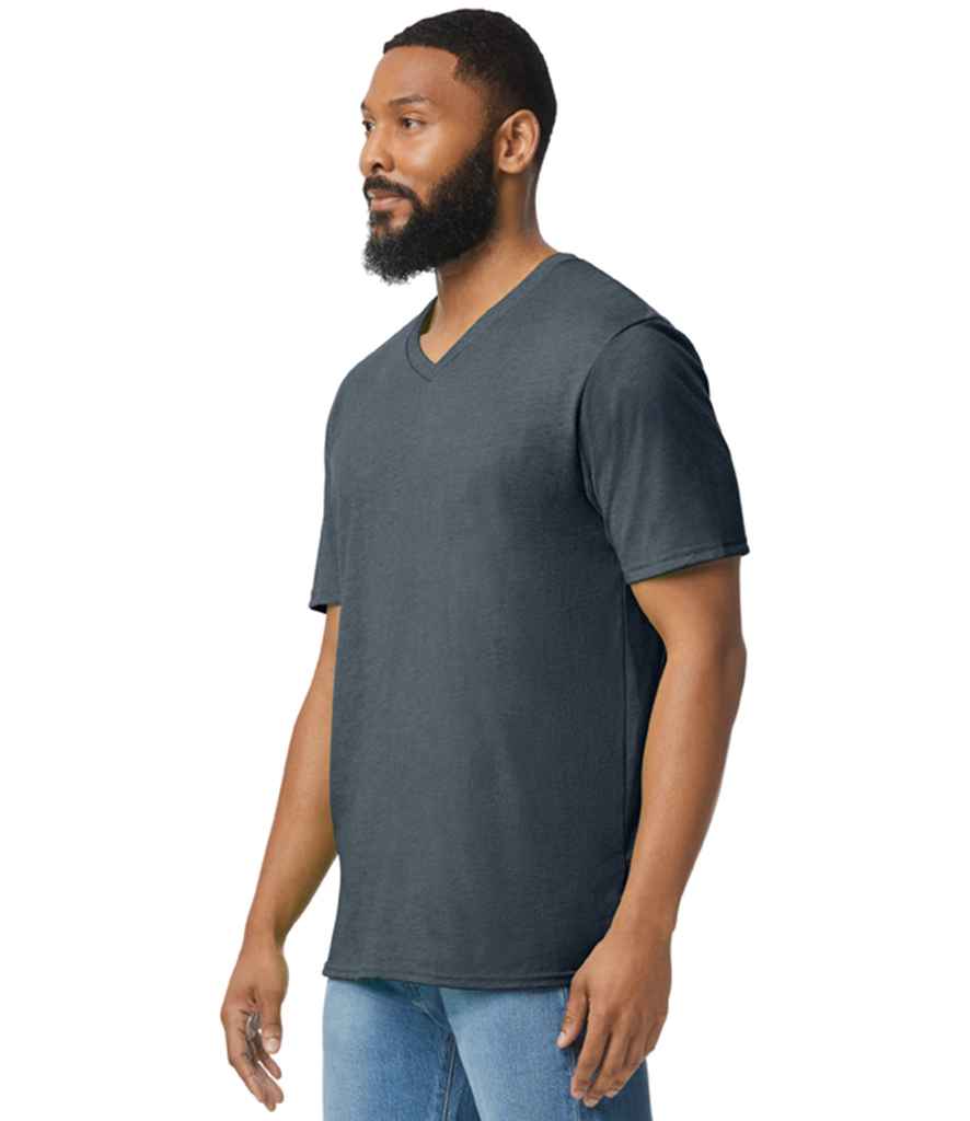 Gildan SoftStyle® V Neck T-Shirt - Dark Heather (GD10)