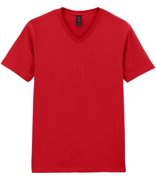 Gildan SoftStyle® V Neck T-Shirt - Red (GD10)