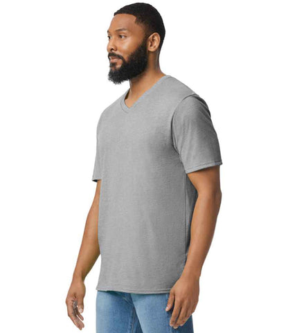 Gildan SoftStyle® V Neck T-Shirt - Sport Grey (GD10)