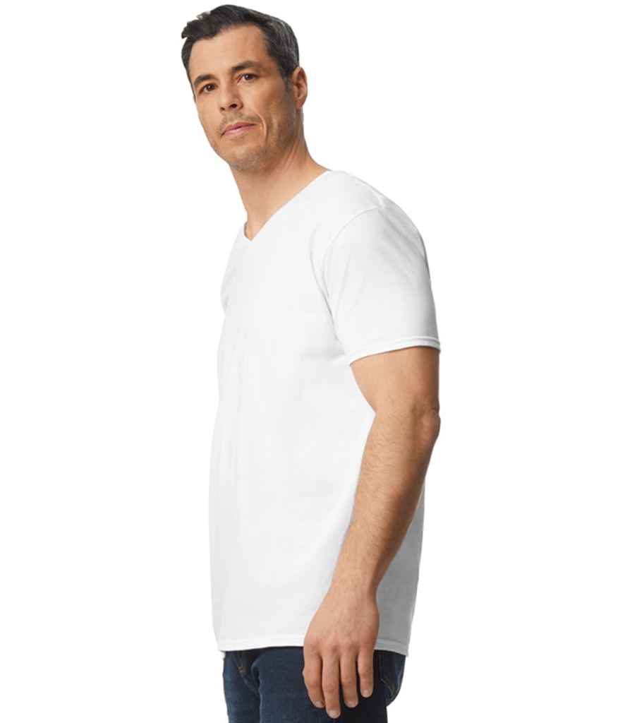 Gildan SoftStyle® V Neck T-Shirt - White (GD10)