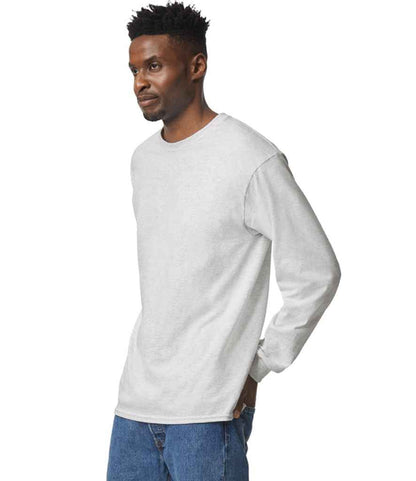 Gildan Ultra Cotton™ Long Sleeve T-Shirt - Ash (GD14)