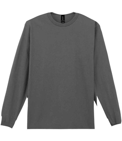 Gildan Ultra Cotton™ Long Sleeve T-Shirt - Charcoal (GD14)