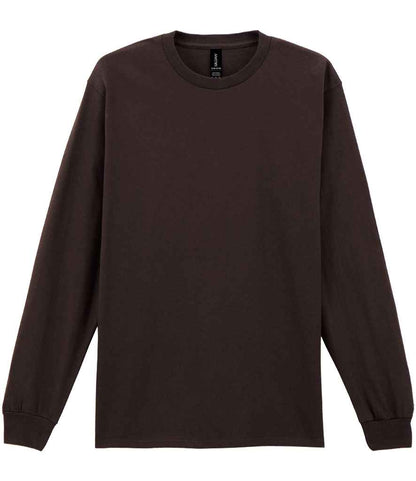 Gildan Ultra Cotton™ Long Sleeve T-Shirt - Dark Chocolate (GD14)