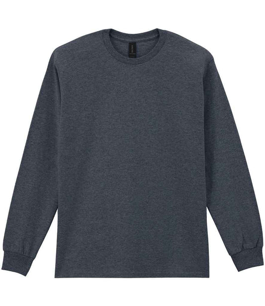 Gildan Ultra Cotton™ Long Sleeve T-Shirt - Dark Heather (GD14)