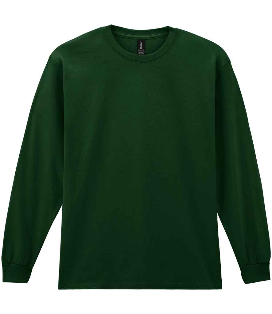 Gildan Ultra Cotton™ Long Sleeve T-Shirt - Forest Green (GD14)