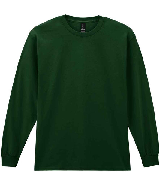 Gildan Ultra Cotton™ Long Sleeve T-Shirt - Forest Green (GD14)