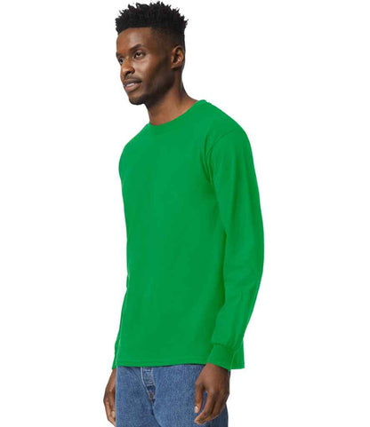 Gildan Ultra Cotton™ Long Sleeve T-Shirt - Irish Green (GD14)