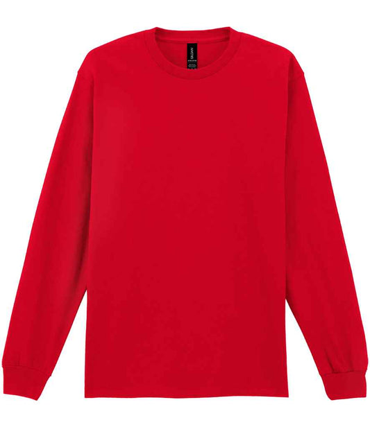 Gildan Ultra Cotton™ Long Sleeve T-Shirt - Red (GD14)