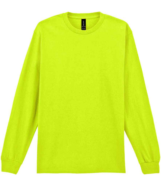 Gildan Ultra Cotton™ Long Sleeve T-Shirt - Safety Green (GD14)
