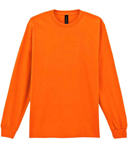 Gildan Ultra Cotton™ Long Sleeve T-Shirt - S Orange (GD14)