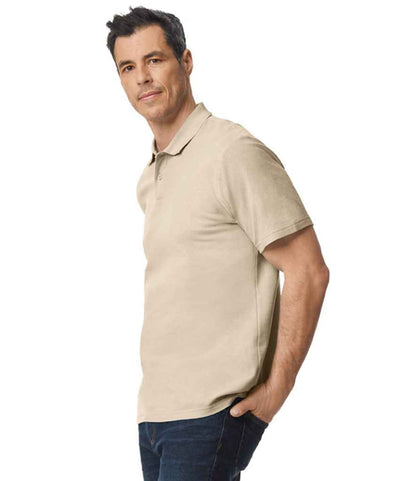 Gildan SoftStyle® Double Piqué Polo Shirt - Sand (GD35)