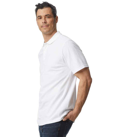 Gildan SoftStyle® Double Piqué Polo Shirt - White (GD35)