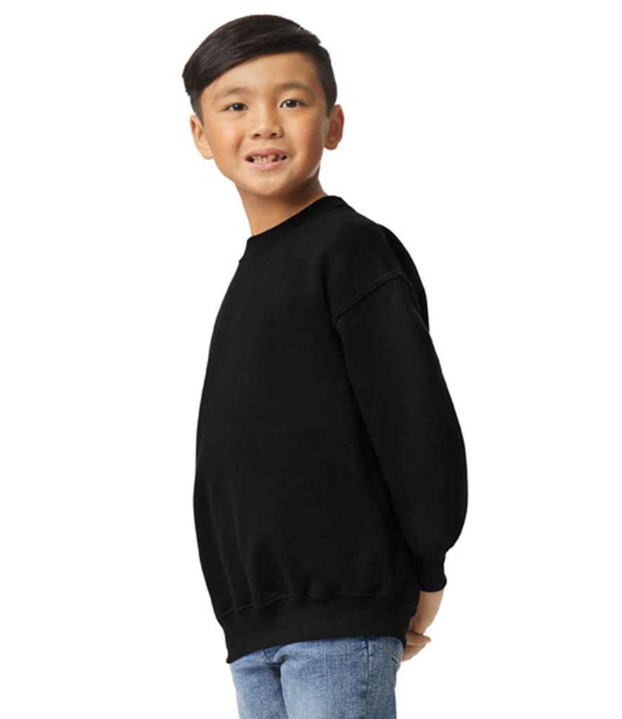 Gildan Kids Heavy Blend™ Drop Shoulder Sweatshirt - Black (GD56B)