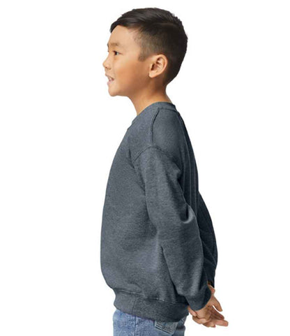 Gildan Kids Heavy Blend™ Drop Shoulder Sweatshirt - Dark Heather (GD56B)