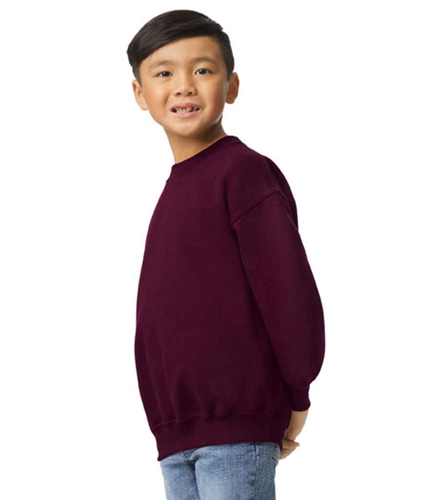 Gildan Kids Heavy Blend™ Drop Shoulder Sweatshirt - Maroon (GD56B)