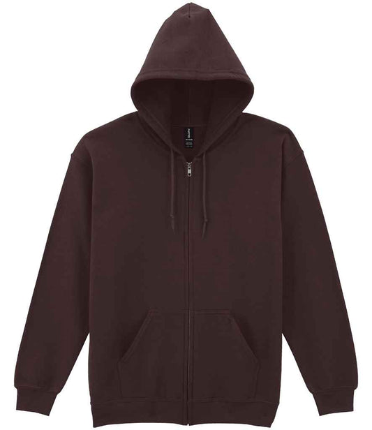 Gildan Heavy Blend™ Zip Hooded Sweatshirt - Dark Chocolate (GD58)