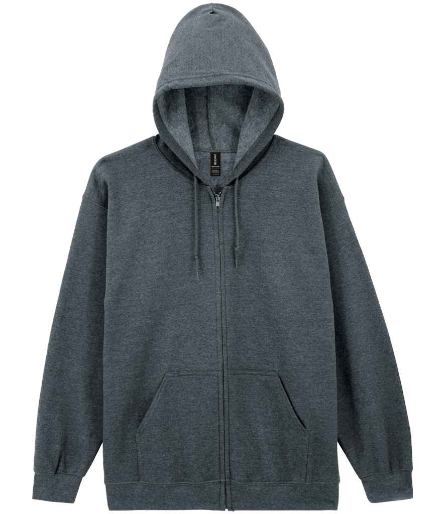 Gildan Heavy Blend™ Zip Hooded Sweatshirt - Dark Heather (GD58)