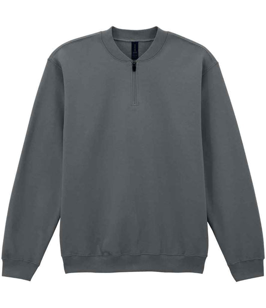 Gildan SoftStyle® Midweight Fleece 1/4 Zip Sweatshirt - Charcoal (GD612)