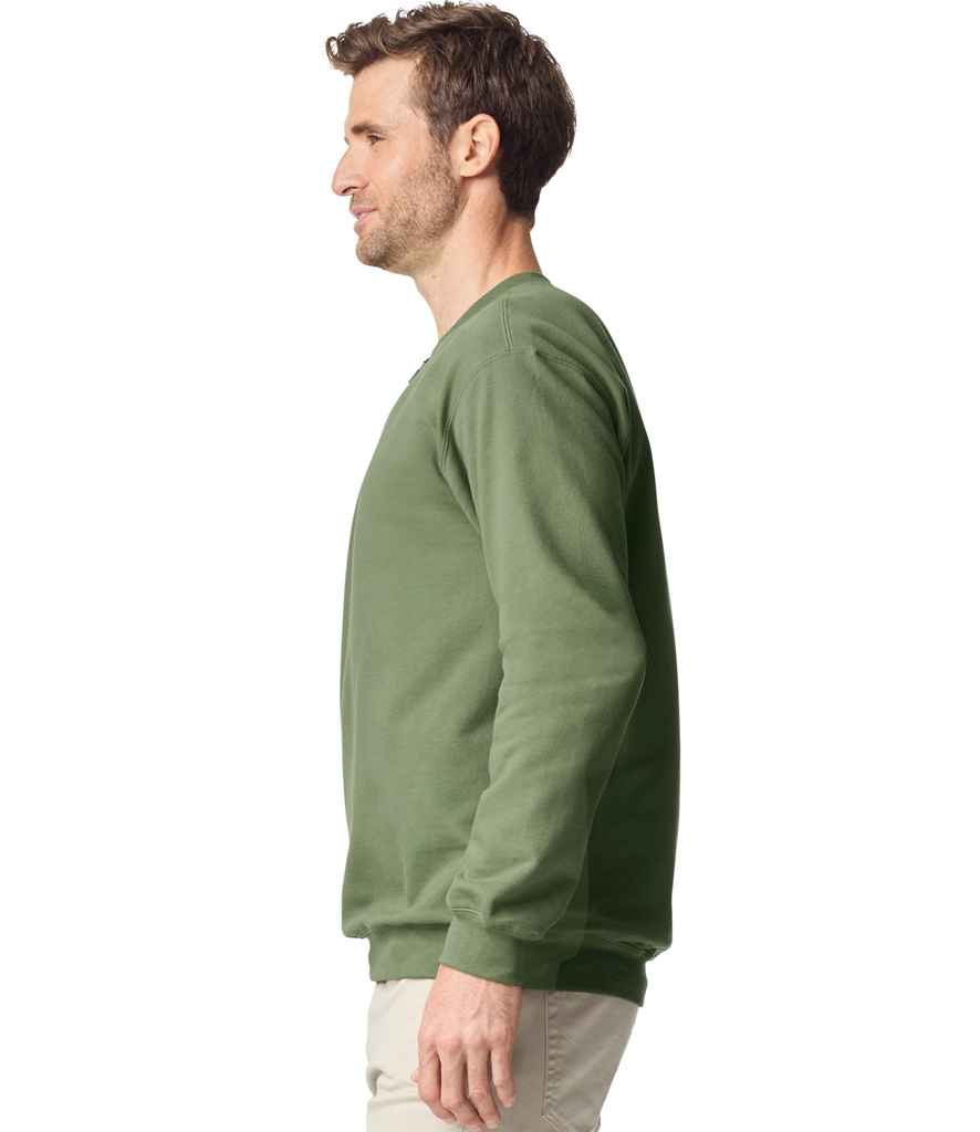 Gildan SoftStyle® Midweight Fleece 1/4 Zip Sweatshirt - Military Green (GD612)
