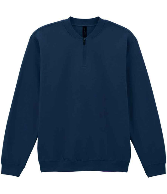 Gildan SoftStyle® Midweight Fleece 1/4 Zip Sweatshirt - Navy (GD612)