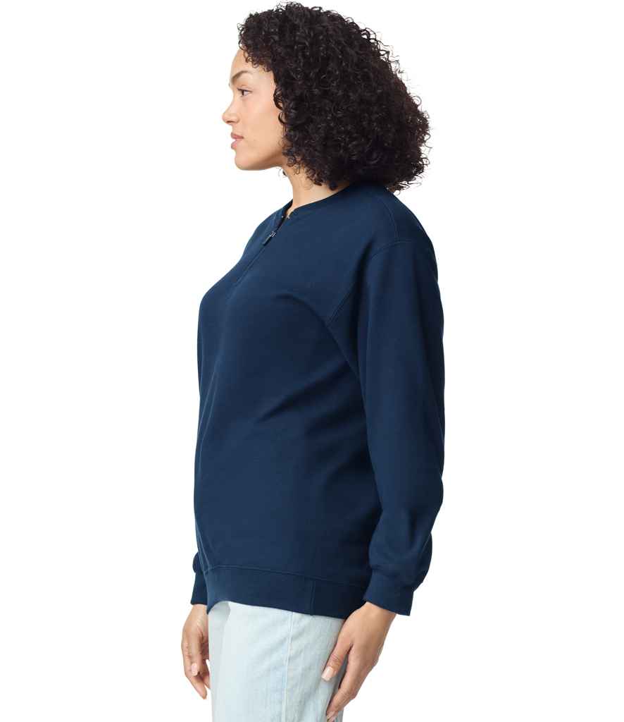 Gildan SoftStyle® Midweight Fleece 1/4 Zip Sweatshirt - Navy (GD612)