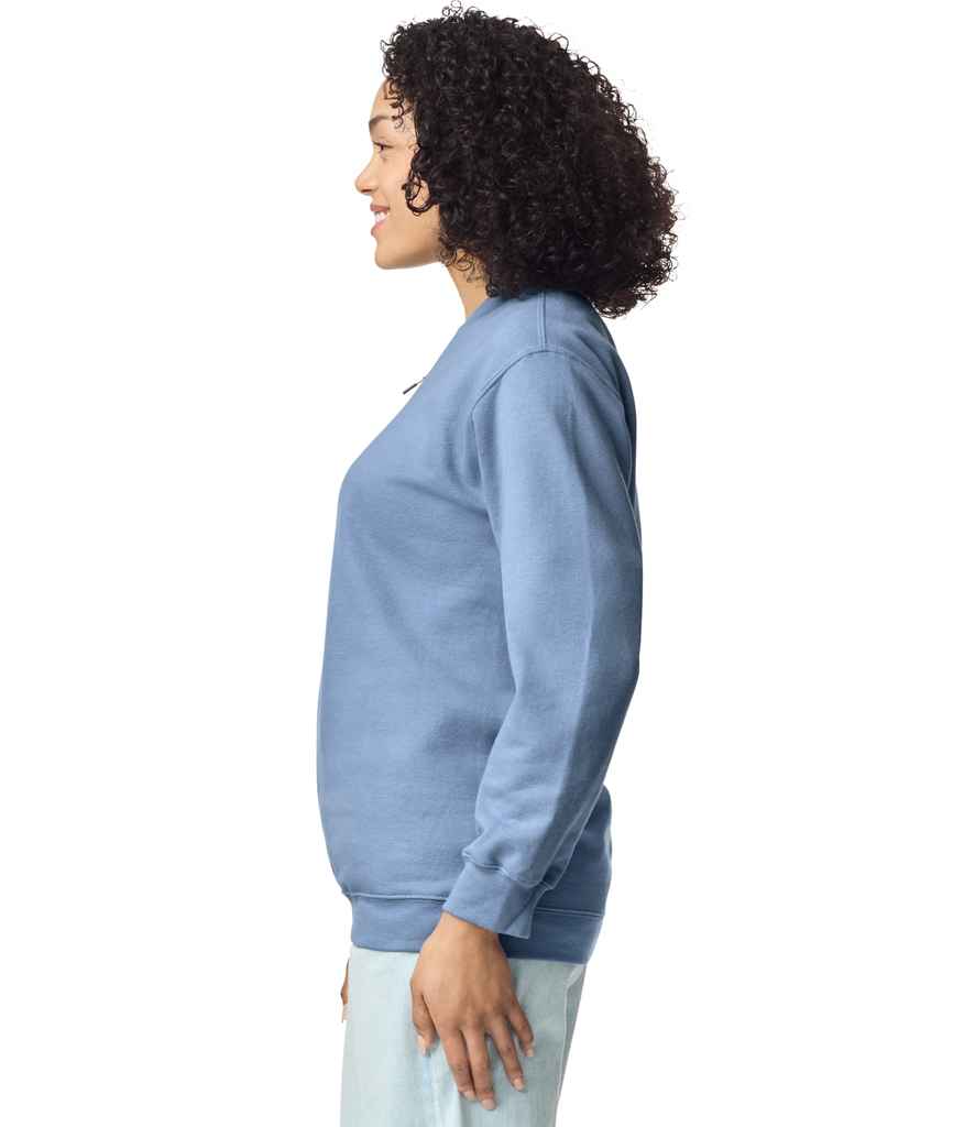 Gildan SoftStyle® Midweight Fleece 1/4 Zip Sweatshirt - Stone Blue (GD612)