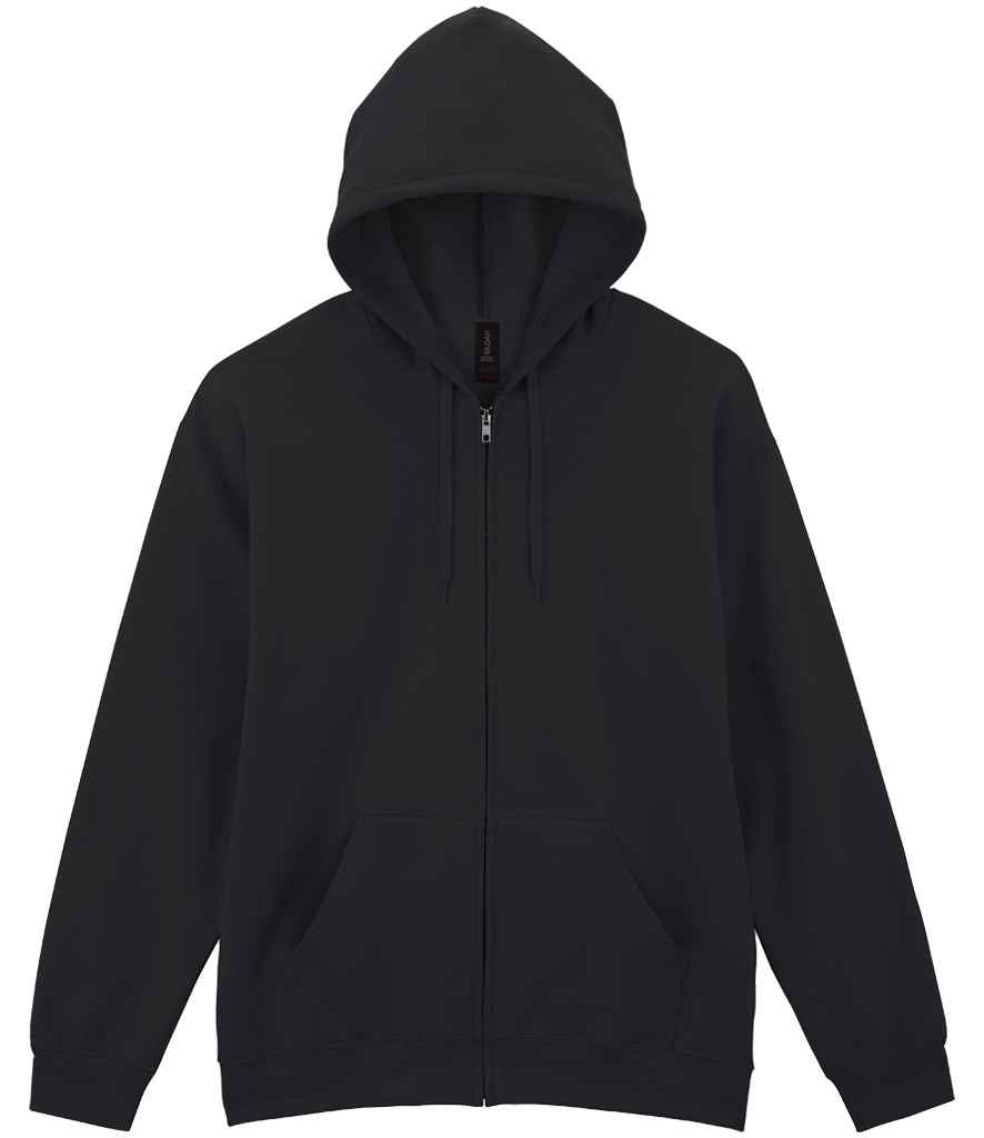 Gildan SoftStyle® Midweight Full Zip Hooded Sweatshirt - Black (GD69)