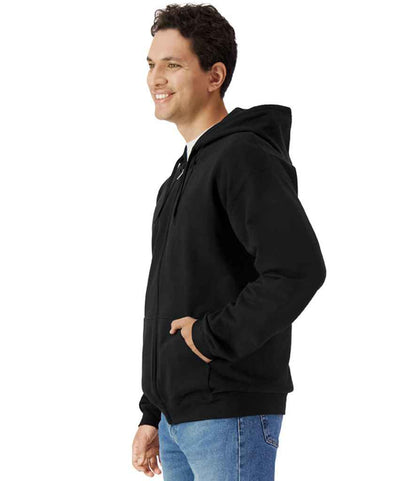 Gildan SoftStyle® Midweight Full Zip Hooded Sweatshirt - Black (GD69)