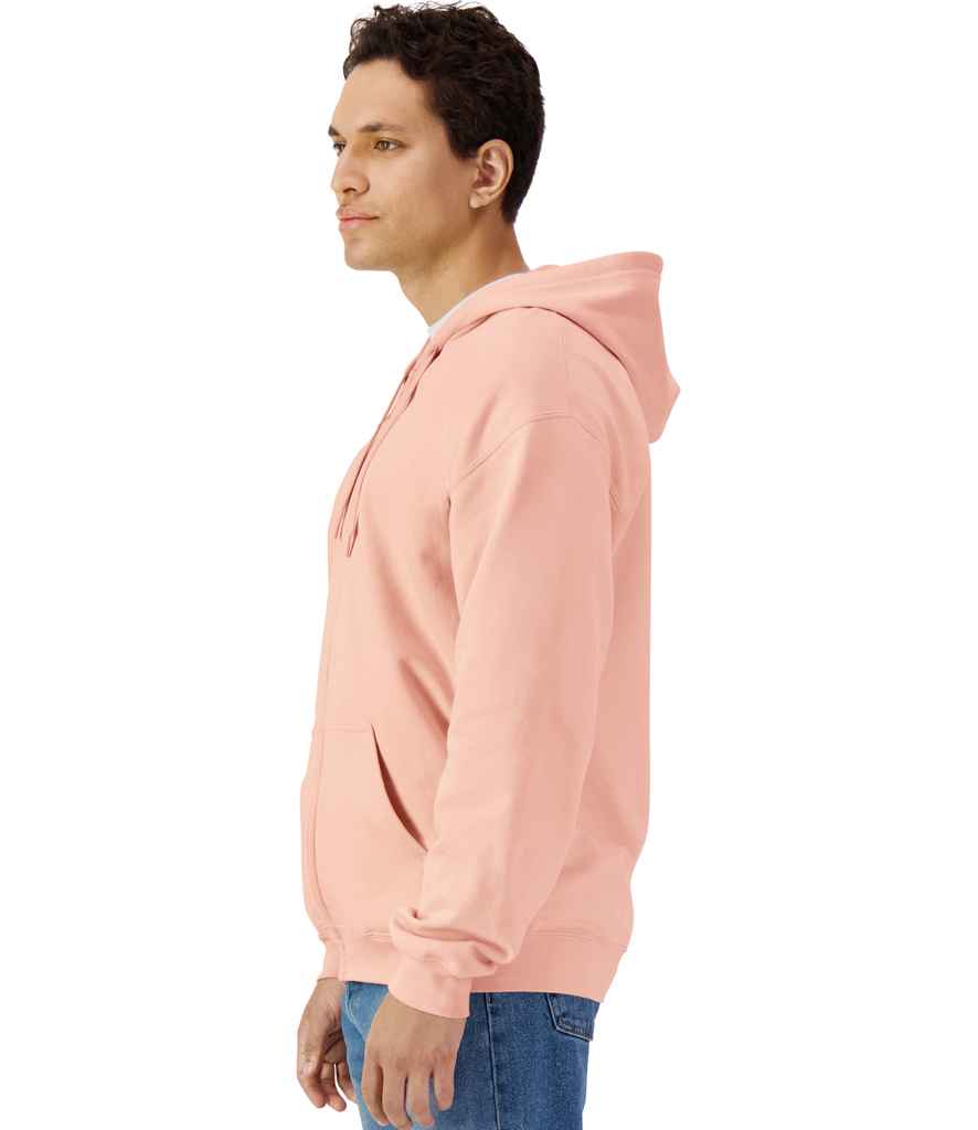 Gildan SoftStyle® Midweight Full Zip Hooded Sweatshirt - Dusty Rose (GD69)